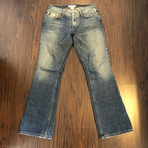 Armani exchange jeans bootcut sandblasted size 8